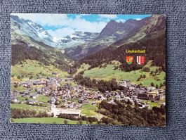Leukerbad 1975 Ansichtskarte Postkarte gelaufen mit Marken