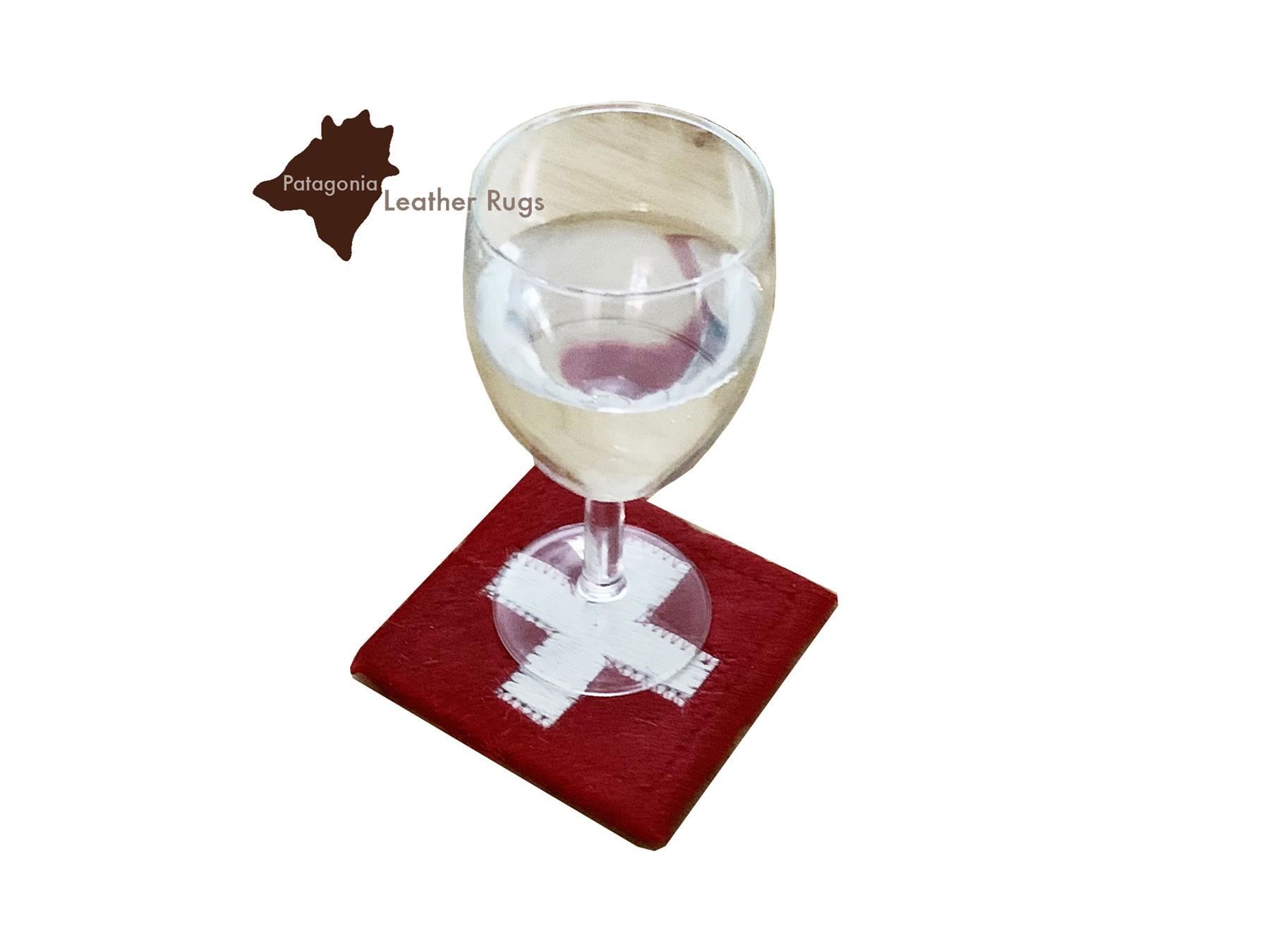 Sottobicchieri: Set mit 6 Kuhfell Untersetzern – Nuovo e nell'imballaggio originale da Arbedo venduto da patagonialeatherrugs 1