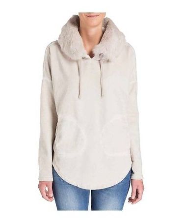 Better Rich Hoodie mit Fellbesatz