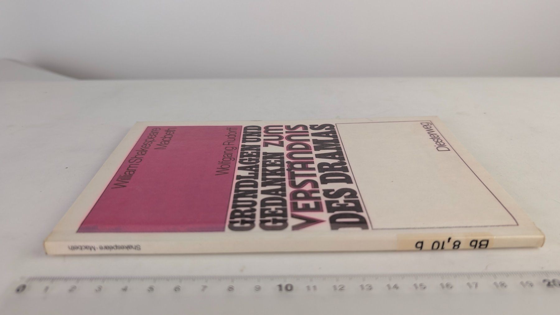 Bücher: Shakespeare Macbeth Interpretation Wolfgang Rudorff 1982 – Gebraucht aus Zürich von 1.Simon 1