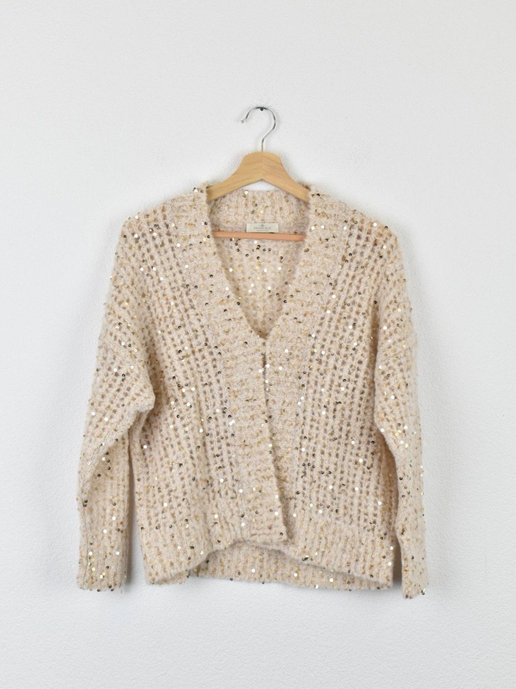 Giacche: Panicale Strickjacke mit Pailletten, Gr.34/36 – Usato da Nürensdorf venduto da 2ND_STORY