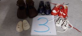 5Paar Puppenschuhe 