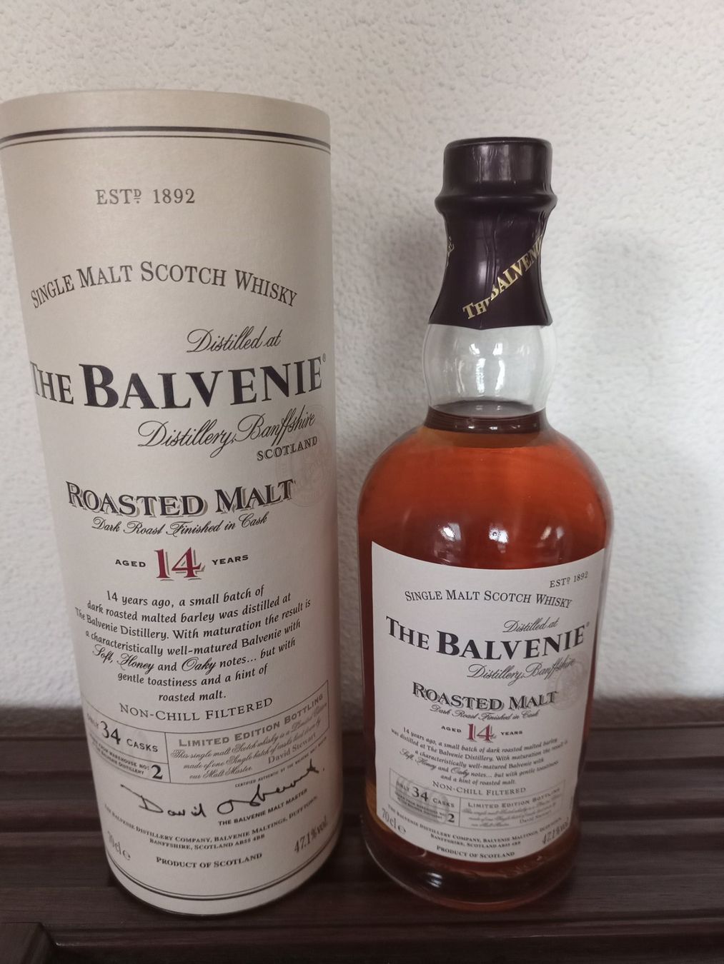 Balvenie Bevande alcoliche: Balvenie Roasted Malt 14 Years – Nuovo e nell'imballaggio originale da Spiez venduto da egonolsen