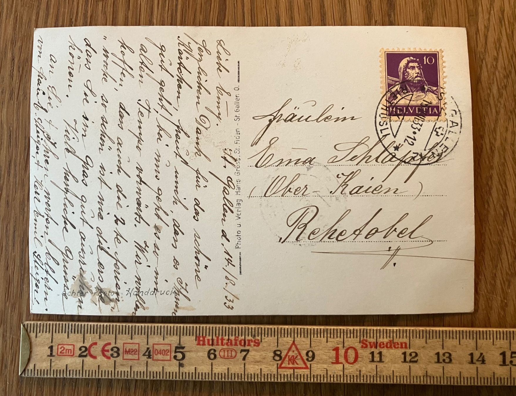 Cartoline postali: Antike Ansichtskarte St. Gallen Säntis – Usato da Waldstatt venduto da breitaxt 2