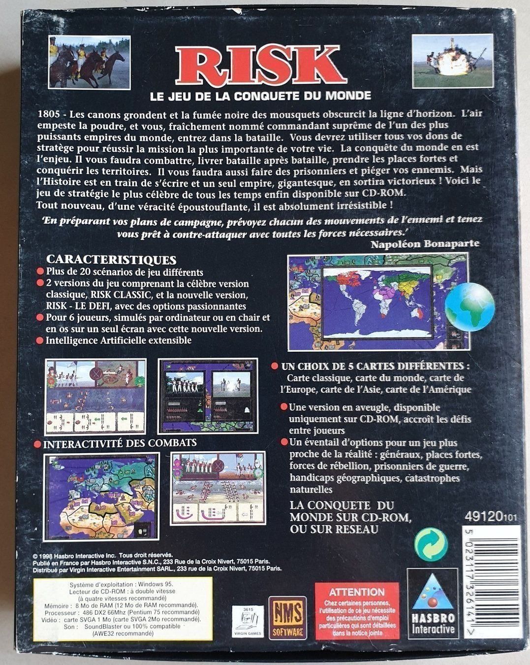 Microsoft Giochi: PC Big Box : RISK – Usato da Froideville venduto da xXSebastienXx 1