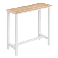 Bartisch Esstisch Bistrotisch Stehtisch Eiche Hell Weiss