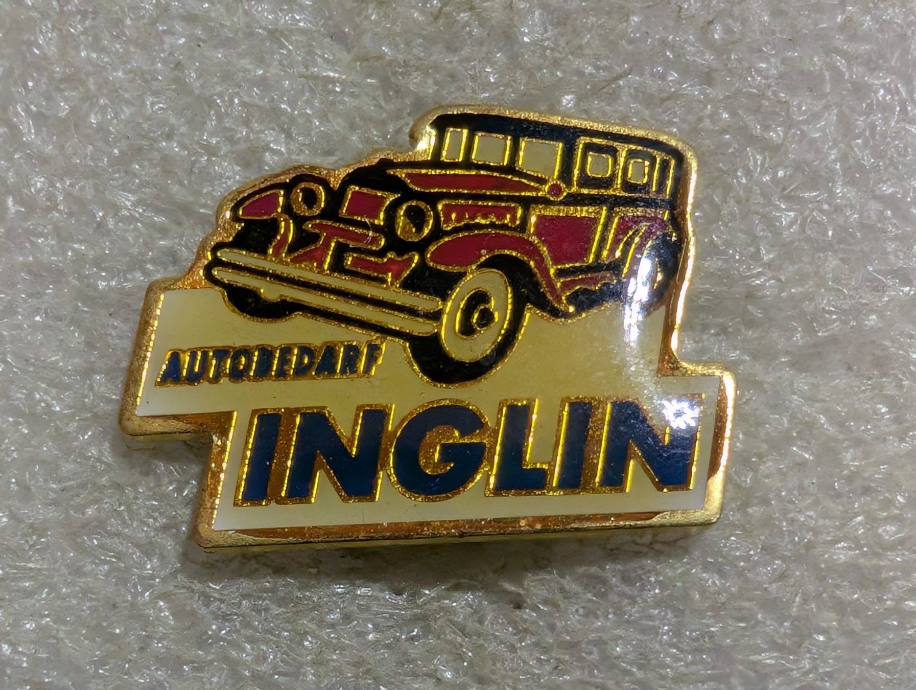 Placchette & Badge: Ansteckpin 219: Autobedarf Inglin – Usato da Oppligen venduto da Pin-Fall-Shop