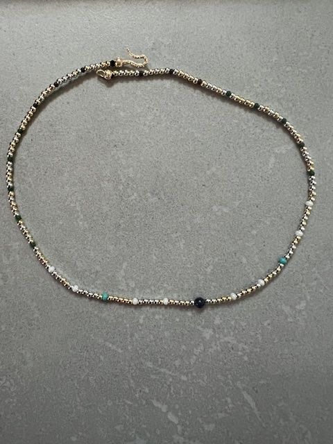 Catenine: Schöne Kette mit eine Lapislazuli und ein paar Türkis – Usato da Neerach venduto da romiping 2