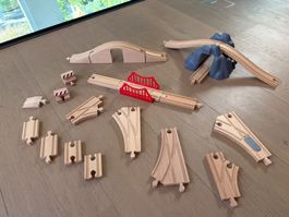 Brio Holz Eisenbahn: Brücken, Tunnel, Weichen, Sonderteile