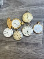 Lot de 6 montres de poche diverses marques pièce 