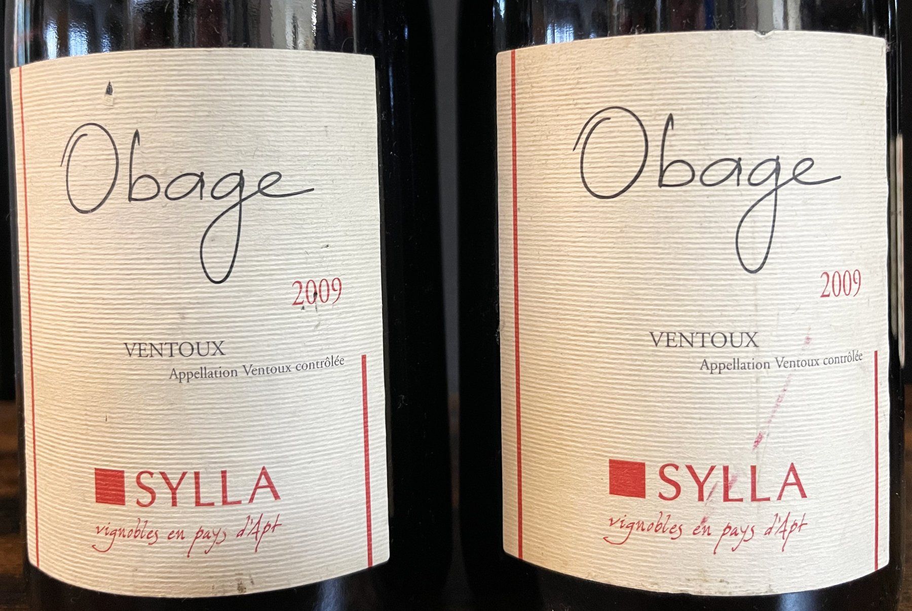 Vins: 2 x Obage – Ventoux Sylla 2009 – Neuf avec emballage d'origine à Oftringen par Vucki 1