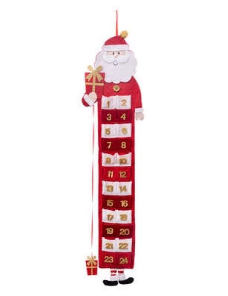 Kalender: Adventskalender Weihnachtsmann 90cm hoch – Neu und originalverpackt aus Basel von Seifehuesli