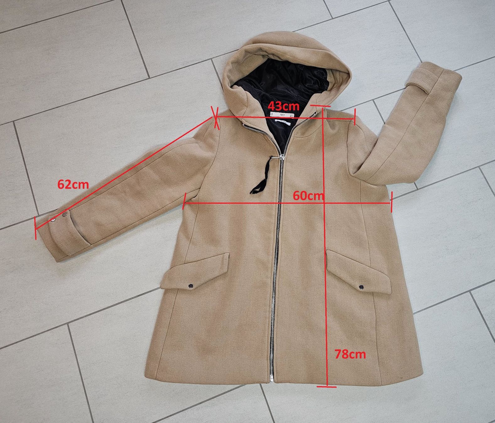 Cappotti: Kurzmantel Polyester/Wolle Grösse L – Usato da Einigen venduto da Pretorius66 8