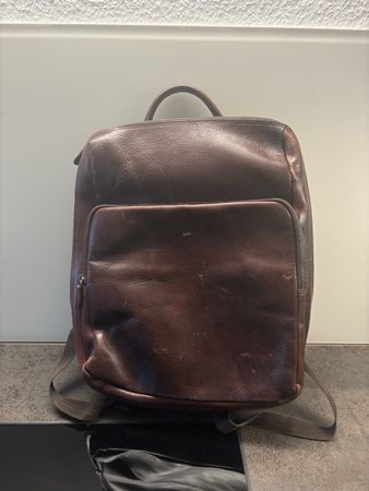 Leder Rucksack Braun Büffel braun guter Zustand