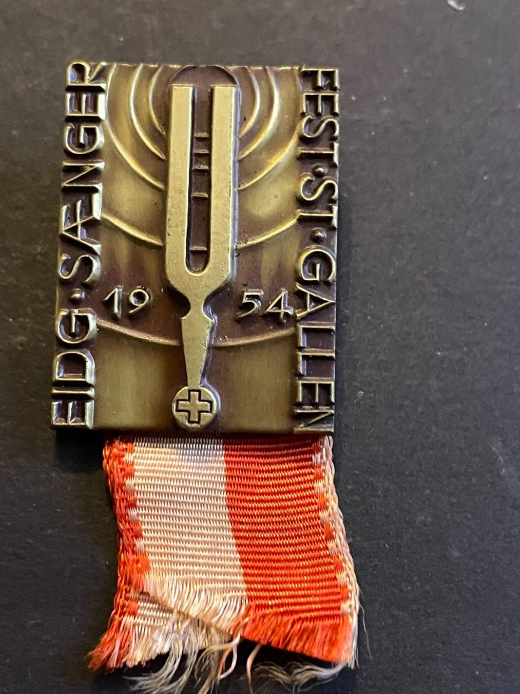 Placchette & Badge: Eidg. Sängerfest St. Gallen 1954 – Usato da Aarburg venduto da glaibasel57