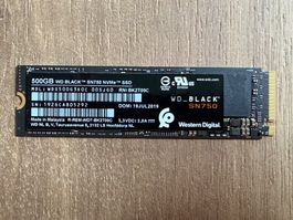 SSD WD Black SN750 NAND, 500GB, M.2 2280 - neuwertig (1von2)