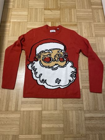 Weihnachtspullover Only and Sons rot Grösse XS Zustand top