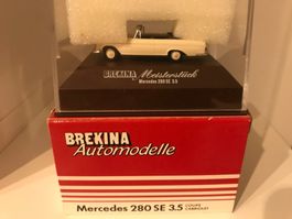 Brekina Meisterserie Mercedes 280 SE 3.5 Cabrio creme 1:87