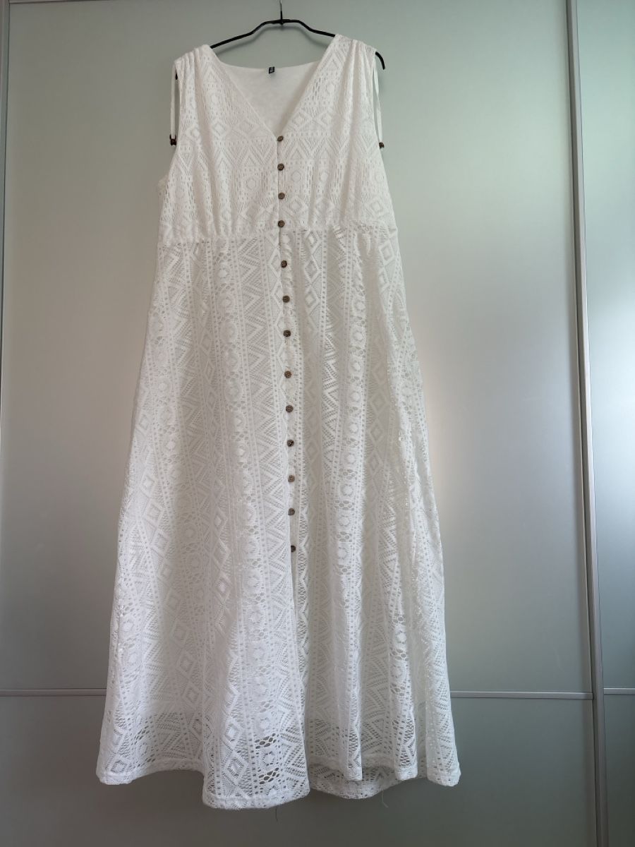 Kleider: Kleid Weiss Spitzenoptik Grösse L – Neu (gemäss Beschreibung) aus Hendschiken von Uraniali