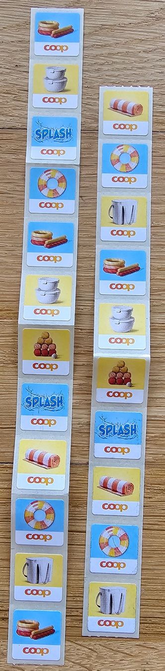 Coop Raccolte di bollini & punti: 22 timbres Coop - "Splash" – Nuovo (secondo la descrizione) da Court venduto da Jovi2