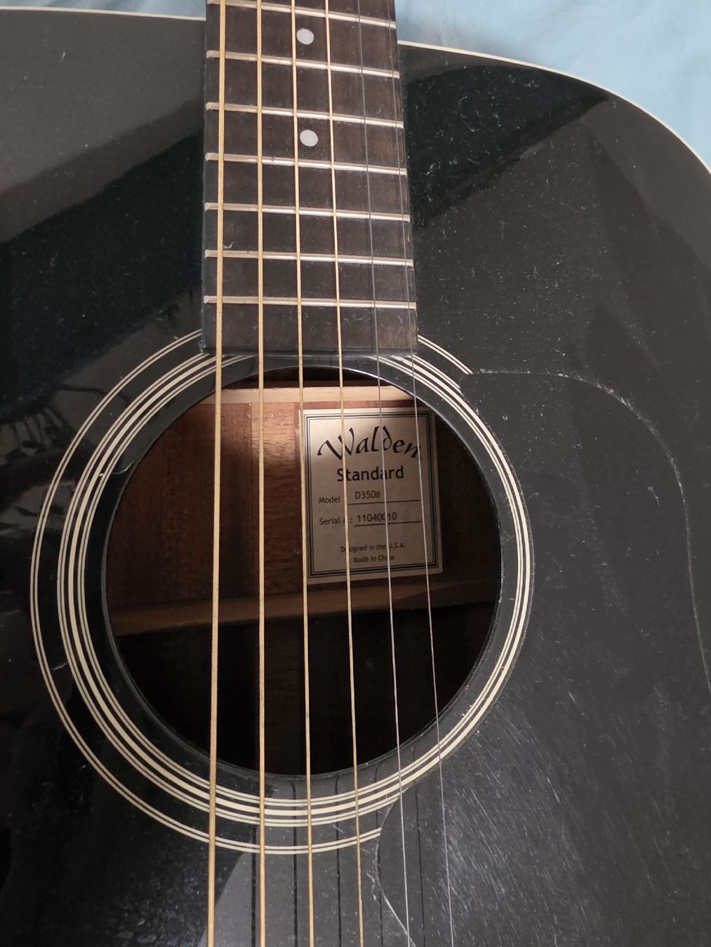 Strumenti musicali: Akustik Gitarre Walden D350B schwarz – Usato da Oberrüti venduto da nin_6wgk 2
