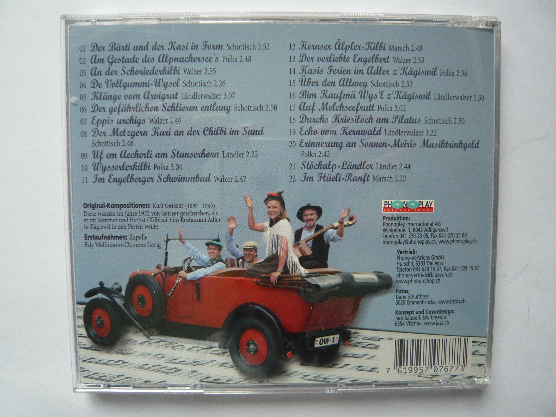 CD: EDY WALLIMANN-CLEMENS GERIG KAPELLE – Usato da Winterthur venduto da Cajun 1