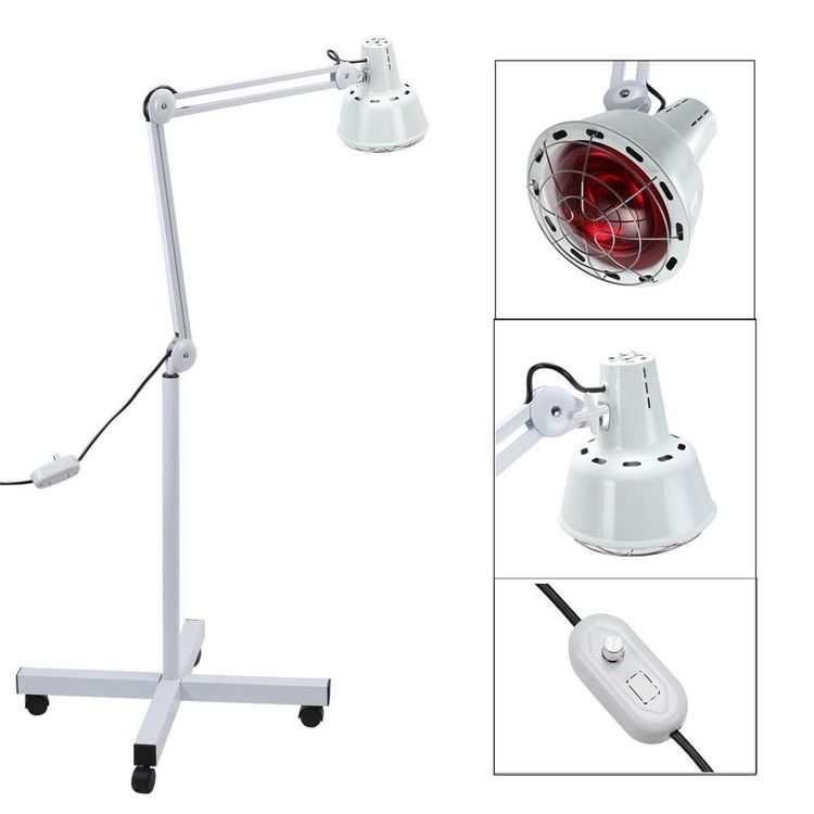 Infrarotlampe 150W Rotlichtlampe Mit Timer - Wärmelampe Für Gesicht & Körper