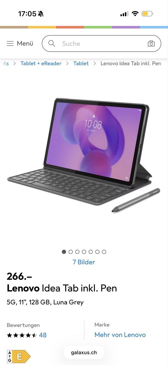 Lenovo Tablet PC: Lenovo IdeaPad – Neu und originalverpackt aus bonstetten von Morellee