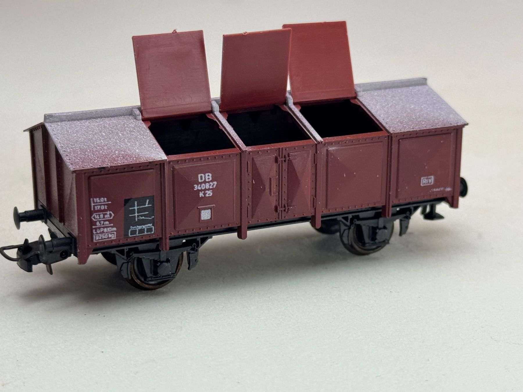 Roco Trains électriques: EB- Roco Klappdeckel  Güterwagen DB – D'occasion à Elm par Wikmtz 2