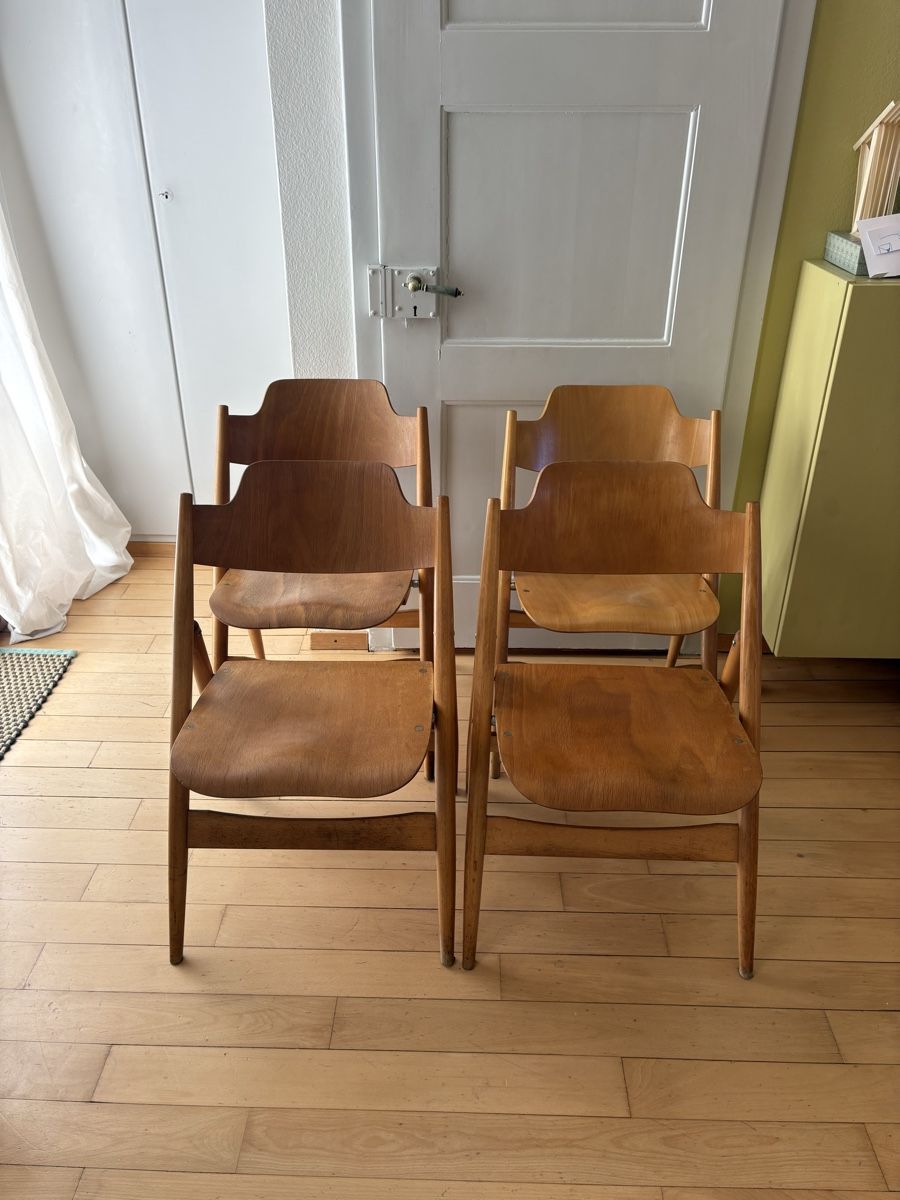 Sedie: Vintage Klappstühle SE 18 von Egon Eiermann  – Usato da Zürich venduto da AGFZ