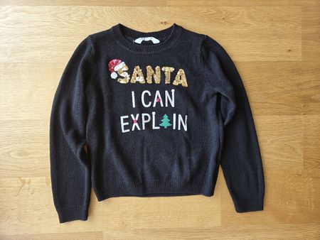 H&M Pullover, Gr. 146/152, Weihnachten, Santa