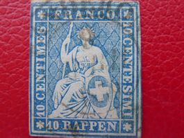 Strubel 23C von LANDERON (NE) attraktiver Zierkreis-Stempel