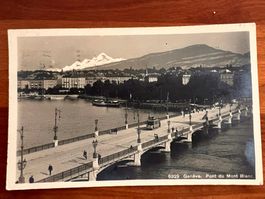Postkarte Genf Mont Blanc1913 (P216)