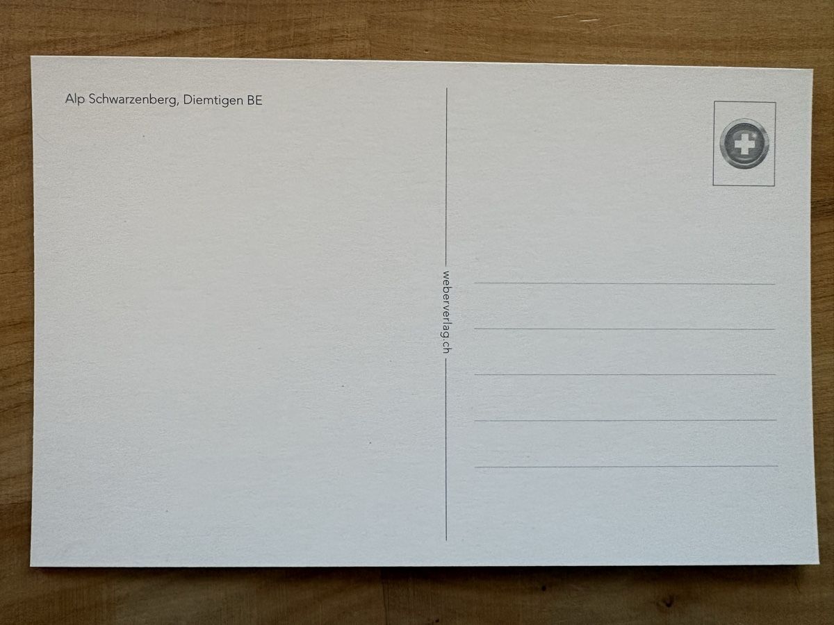 Cartoline postali: AK von Alp Schwarzenberg Diemtigen – Nuovo (secondo la descrizione) da Rümlang venduto da Kartenpost1 1