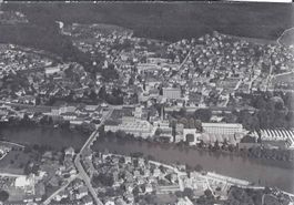 Niedergösgen u Schönenwerd SO Flugaufnahme , 1955