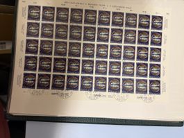 Bogen Satz Pro Patria 30.5.68 Bern Ausgabetag Stempel 