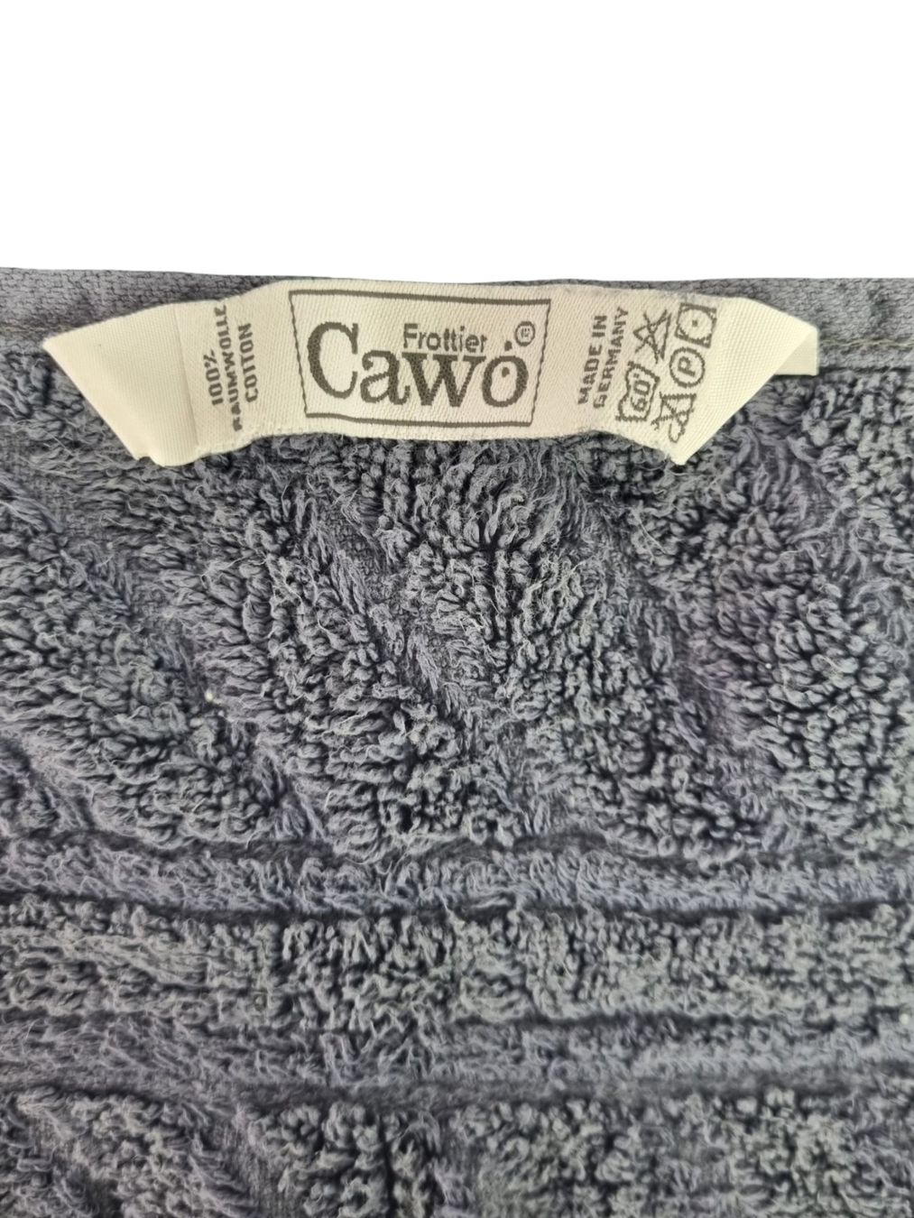Badetücher: CAWÖ Frottetuch 87x44cm Grau – Gebraucht aus Wangen b. Olten von Restwert_Wangen 1