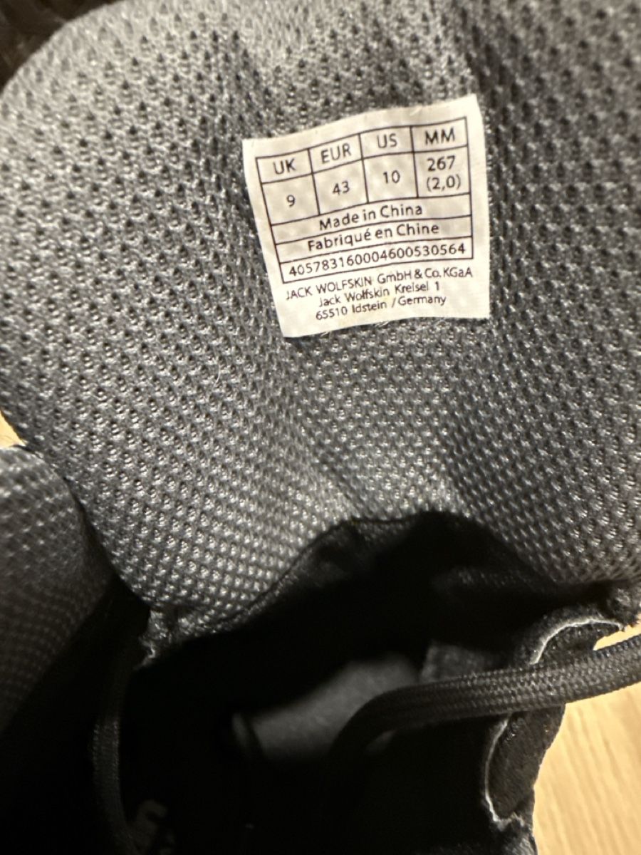 Jack Wolfskin Herrenschuhe: Jack Wolfskin Wanderschuhe schwarz Grösse 43 gebraucht – Neu (gemäss Beschreibung) aus Bad Ragaz von ram_t825 1