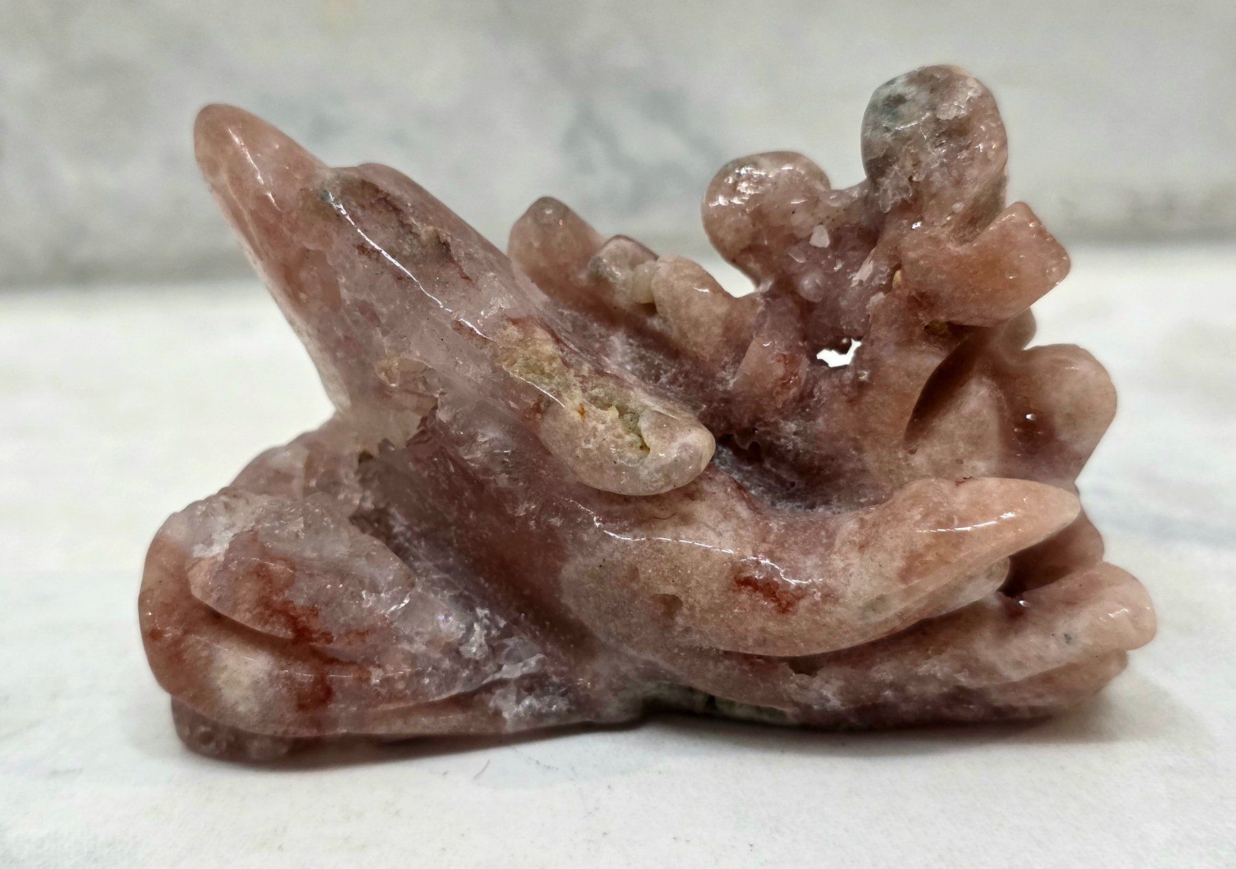 Minerali & Pietre curative: Pink Amethyst Delfin 103g – Nuovo e nell'imballaggio originale da Matzingen venduto da Shay_Crystalz