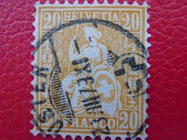 1879: Nr.32, tadellos gezähnt von USTER (ZH); 23.AUG.1879