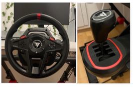 Volant Thrustmaster T128 et levier TH8S en état neuf