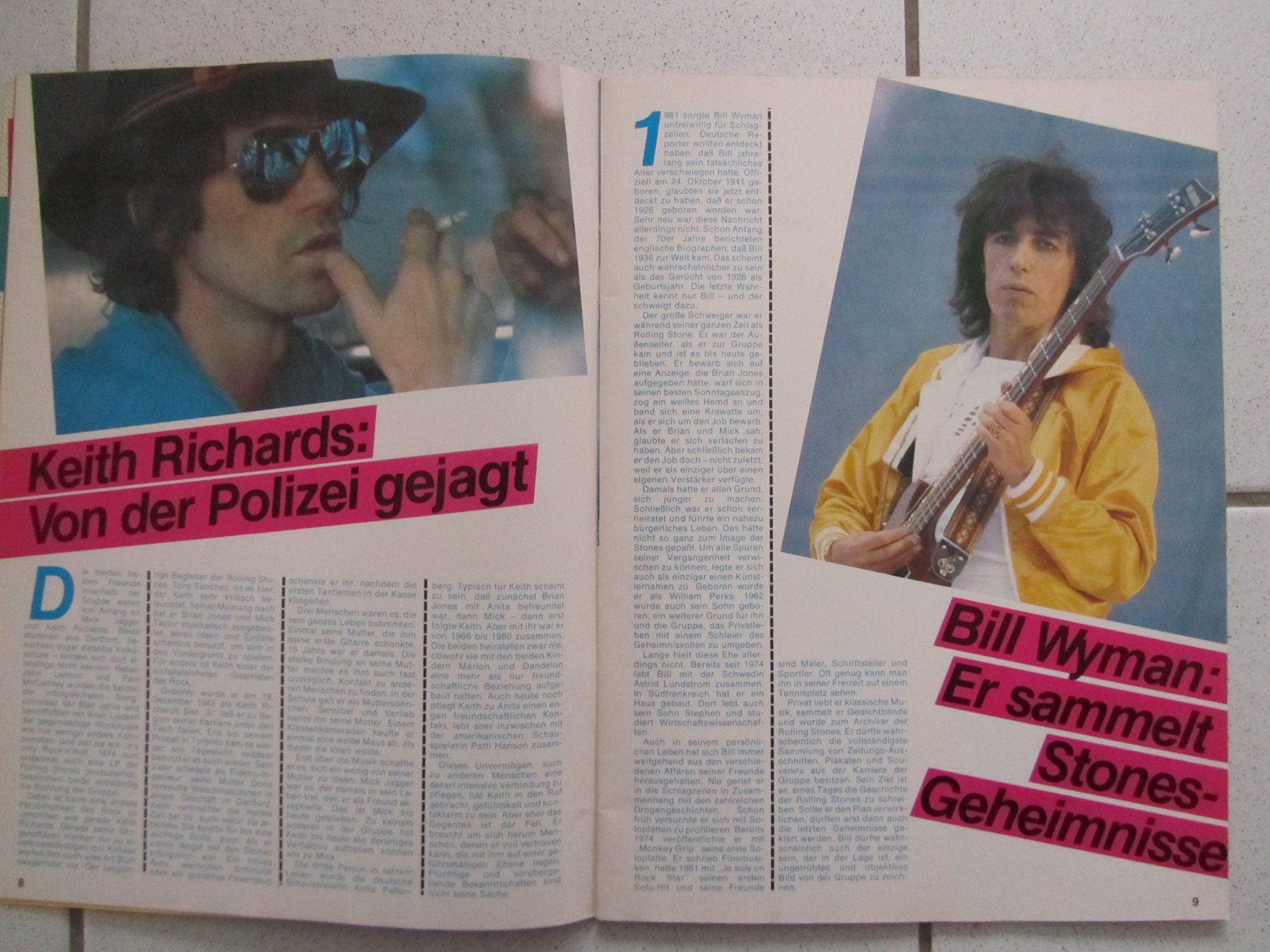 Riviste & Magazine: Rolling Stones, Magazin von ca. 1982 / 1983 – Usato da Weiningen ZH venduto da dietsch57 2