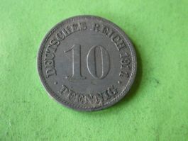 Dt. Reich 1911 F, 10 Pfennig