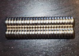 Neodym Magnets 8 x 2 mm Round - 50 Pz