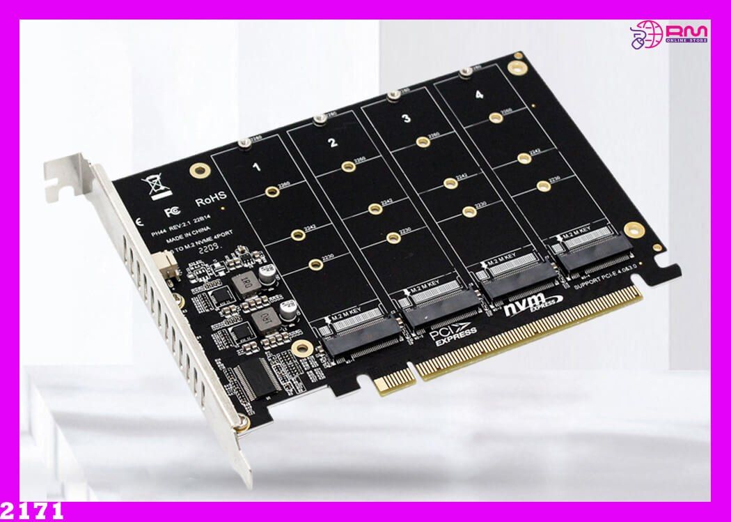 4x M.2 NVMe SSD PCIe Adapter RAID Karte PCIe 3.0 4.0 | Kaufen auf Ricardo