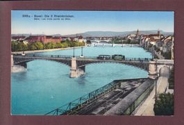 BASEL - Die 3 Rheinbrücken - Tram