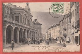 Sion - Rue du Grand Pont - animée - 1905