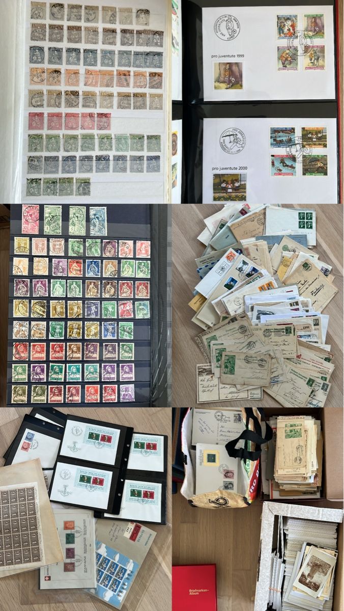 Tous les timbres: Grosser Posten Schweizer Briefmarken  – D'occasion à Braunau par Desil2511 9