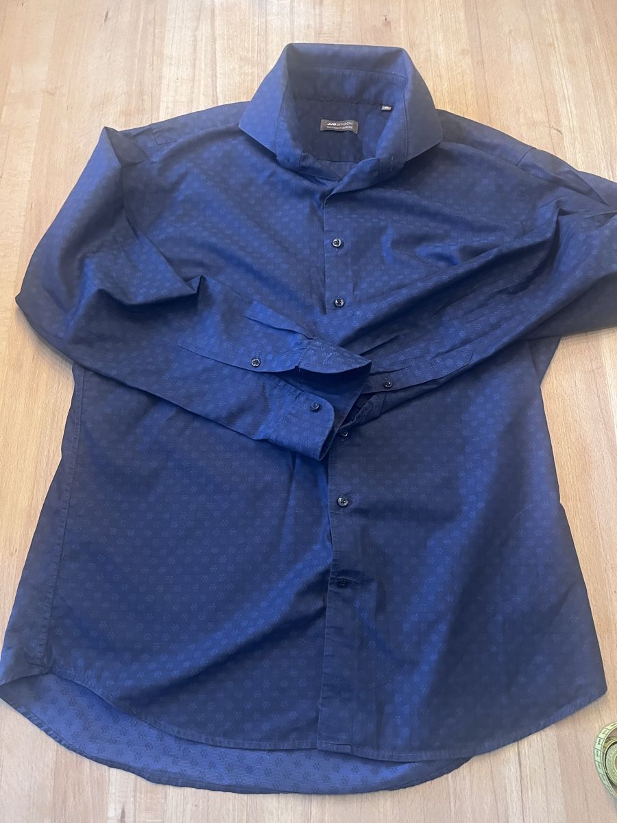 Camicie: J.J. Benson Hemd, Grösse XL, Dunkelblau – Usato da Rikon im Tösstal venduto da stupsi99