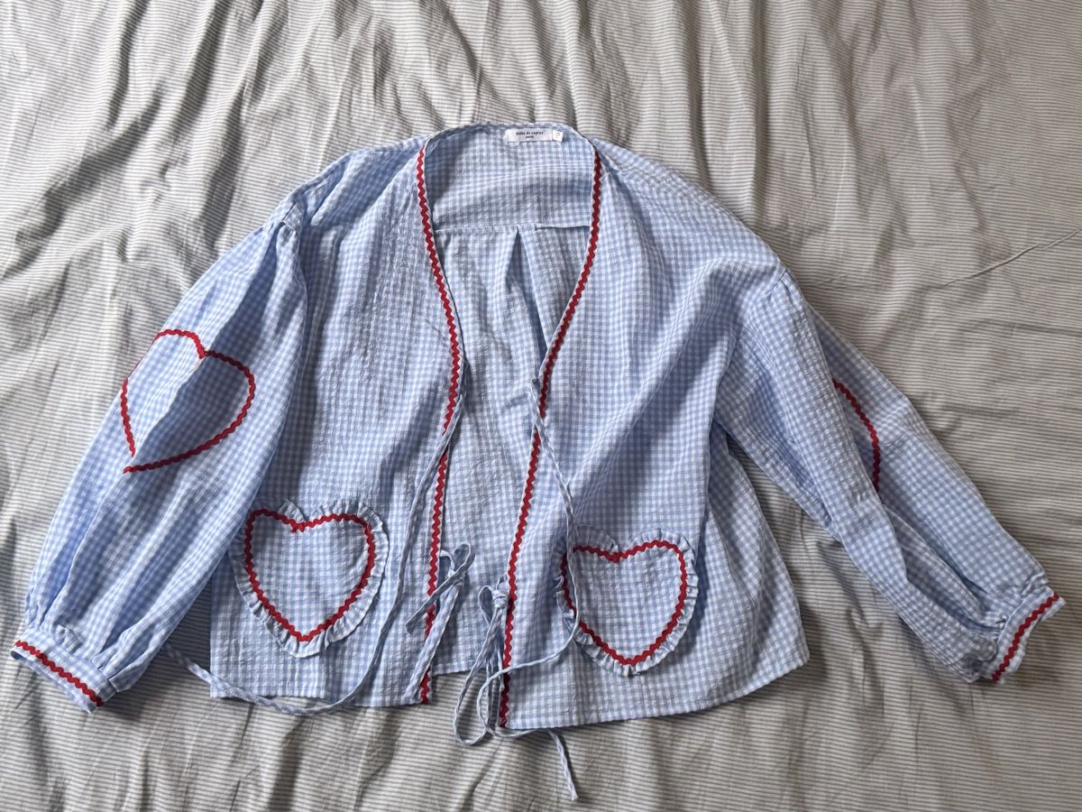 Camicette: Gingham Bluse mit Herzen – Nuovo (secondo la descrizione) da Neerach venduto da lar_tkp2
